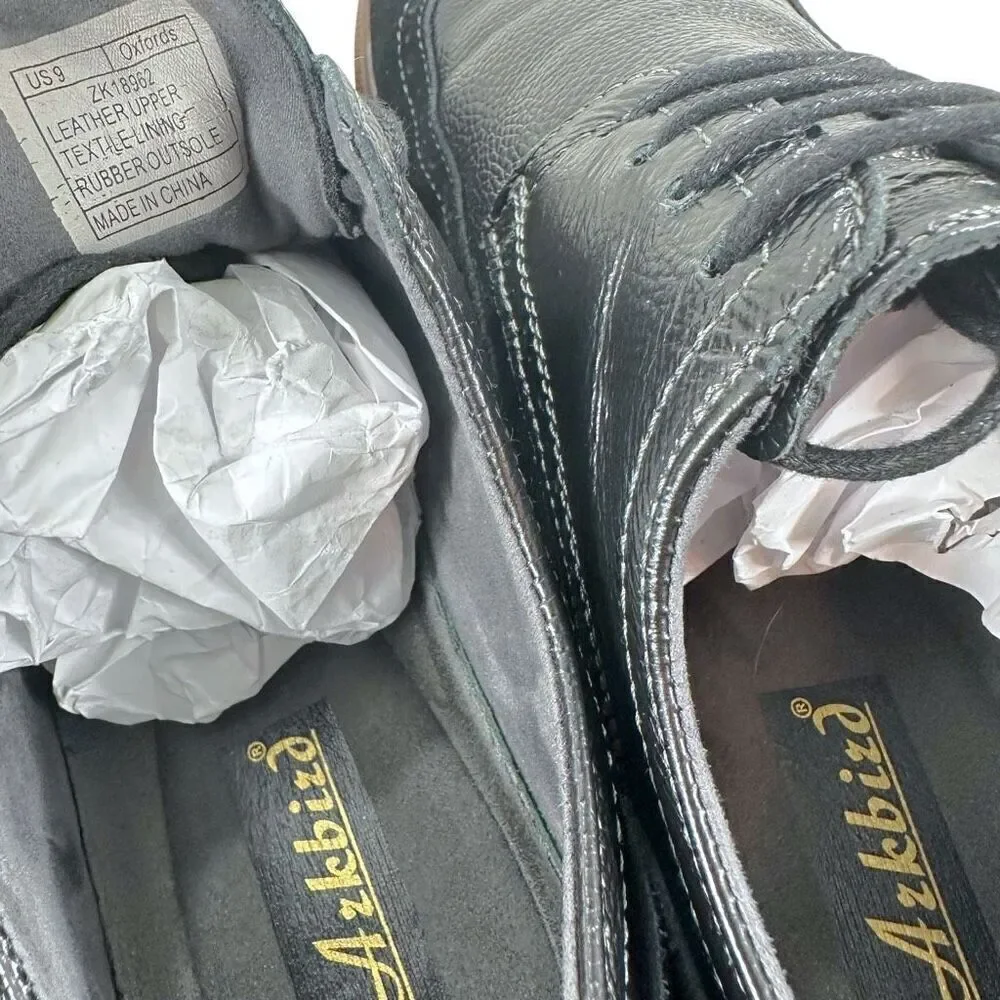 Arkbird Wingtip Black Leather/Suede Oxfords Men’s Size 9
